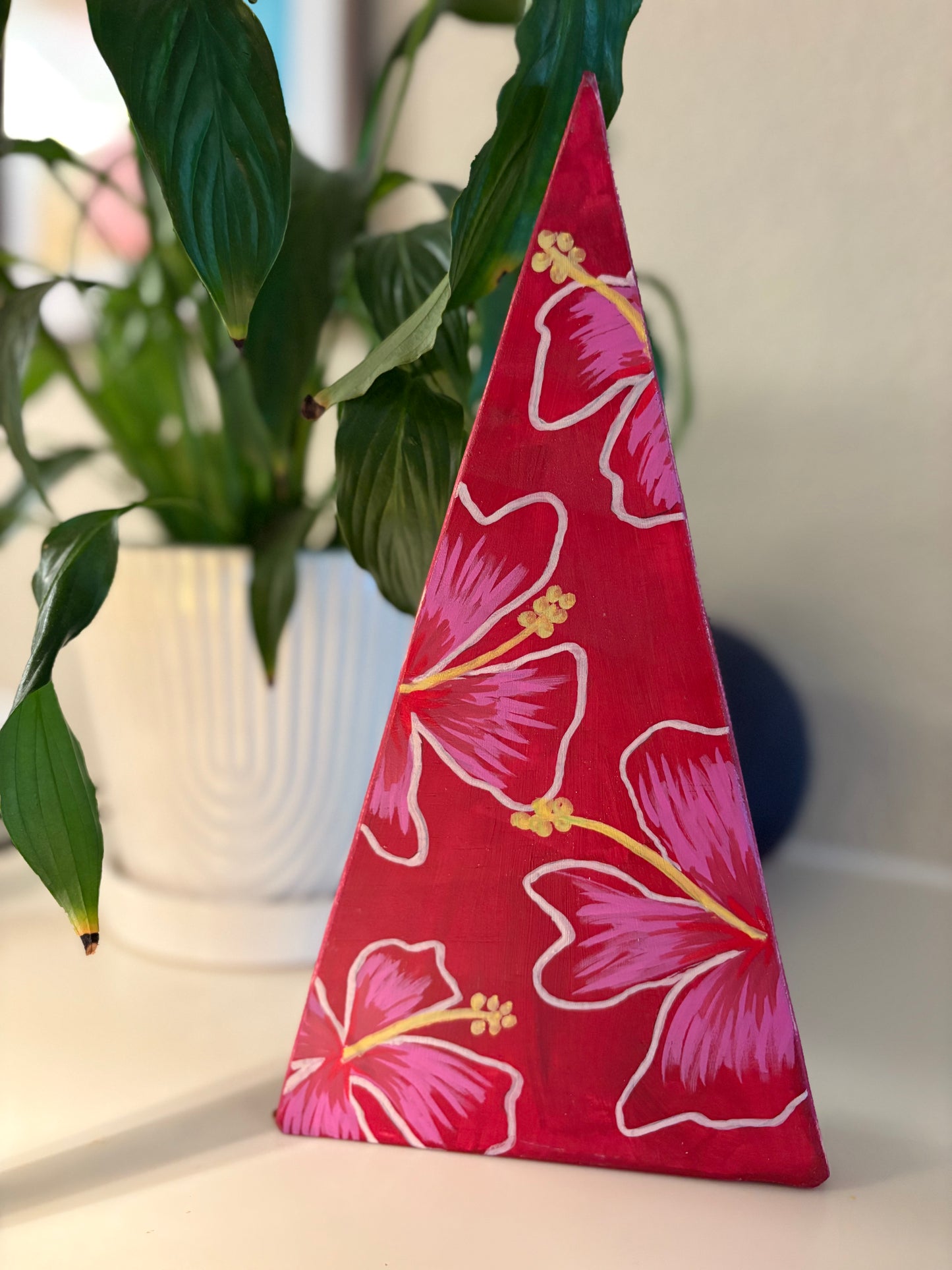 11” Painted Wood Holiday Tree